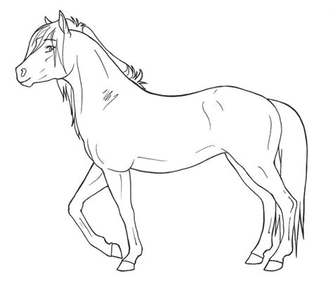 Red Horse Blank Template .